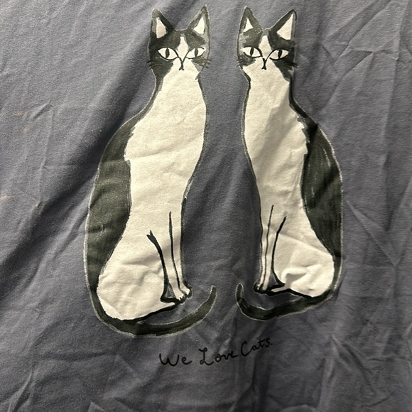 Uniqlo We Love Cats Graphite Grey T-Shirt - Picture 4 of 6